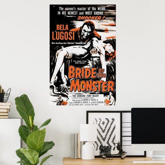 Bride van de Monster Poster (Thuiskantoor)