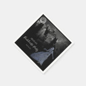 Bride van Frankenstein Bachelorette Halloween Servet (Hoek)