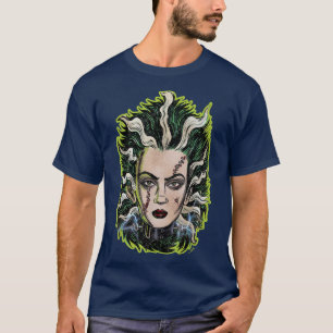 Bride van Frankenstein Horror Animation Pop Surrea T-shirt
