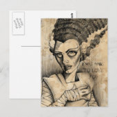 Bride van Frankenstein Made om van je te houden Briefkaart (Voorkant / Achterkant)
