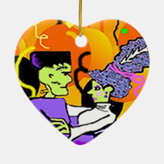 Bride van Frankenstein Ornament (Achterkant)