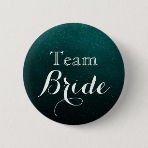 Bride van het witte en groene bruidsteam van Glitt Ronde Button 5,7 Cm