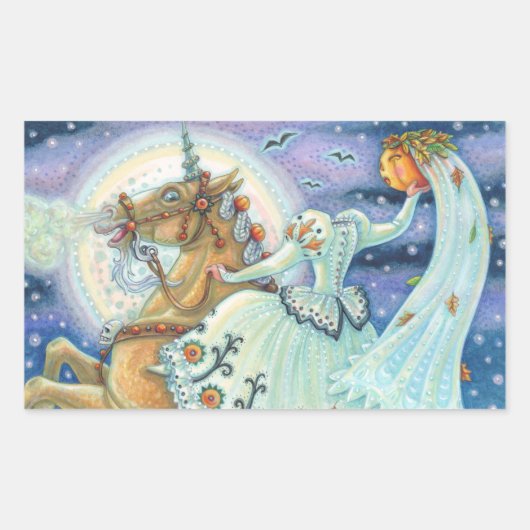 BRIDE VAN SLEEPY HOLLOW, UNICORN STICKERS SHEET Re (Voorkant)