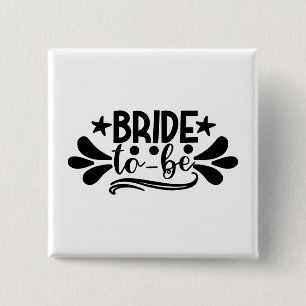 Bride Vierkante Button 5,1 Cm