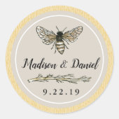 Bride voor bijtende oosterse bruidsbruiddans ronde sticker (Voorkant)