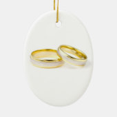 Bride voor de versiering van de wedrennen keramisch ornament (Achterkant)