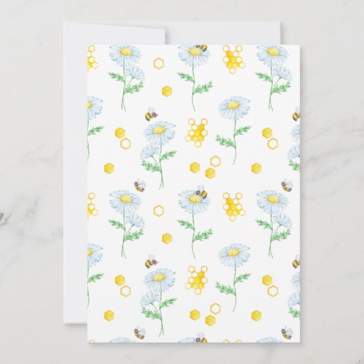 Bride voor uitnodiging tot het douchen van bijenko (Achterkant)