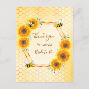 Bride voor Vrijgezellenfeest van bijen Briefkaart
