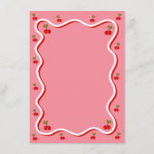 Bride vs Groom Retro Cherry douche Carte de jeu (Dos)