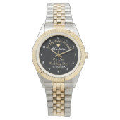 Bride Wedde Dag Keepomwille Gift Personalized Watc Horloge (Voorkant)