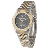 Bride Wedde Dag Keepomwille Gift Personalized Watc Horloge (Gekanteld)