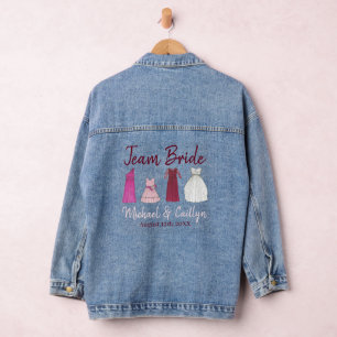 Bride Weddenschap Bodempartij Denim Jacket