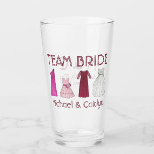 Bride Weddenschap van het team Bridesmaid Gowns Glas