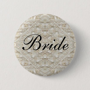 Bride Wedding antiek Ronde Button 5,7 Cm