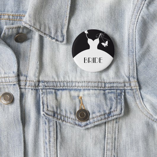 Bride Wedding Button (In situ)