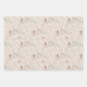 Bride Wedding Cake Gold Glitter Inpakpapier Vel (Voorkant 2)