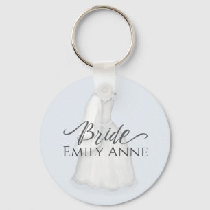 Bride Wedding  Dress Persoonlijke vrijlating Sleutelhanger