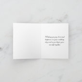 Bride Wedding Kaart (Binnen)