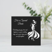 Bride Wedding Kaart (Staand voorkant)