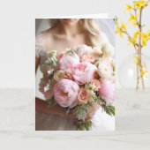 Bride Wedding Kaart (Gele Bloem)