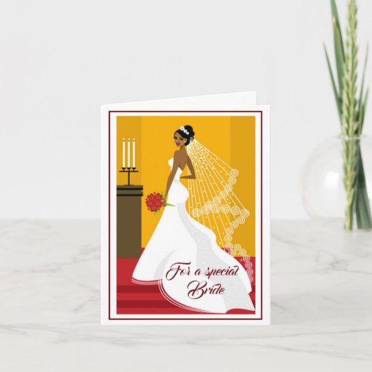 Bride Wedding Kaart (Voorkant)