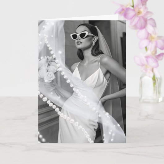Bride Wedding Kaart (Orchidee)