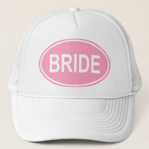 Bride Wedding Oval Pink Trucker Pet