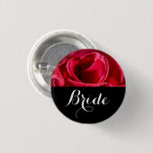 Bride Wedding Red Roses Ronde Button 3,2 Cm (Voorkant /achterkant)