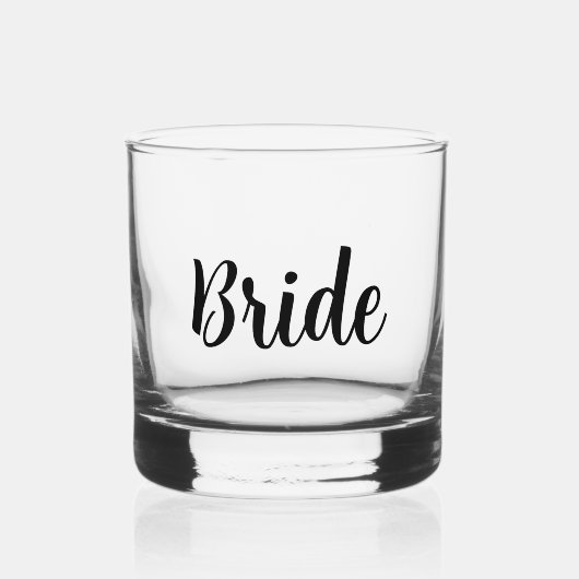 Bride Wedding Whisky Glas (Voorkant)