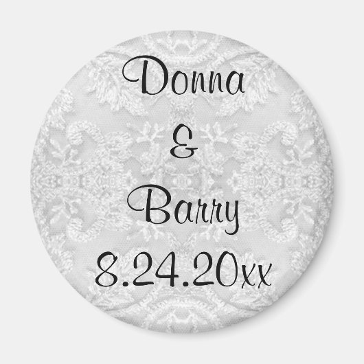 Bride Wedding White Magneet (Voorkant)