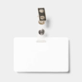 Bride white gold script calligraphy elegant chic badge (Achterkant met clip)