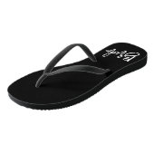 Bride White Script Teenslippers (Schuin)