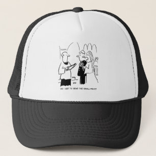 Bride wil de Kleine Cartoon van de Druk controlere Trucker Pet