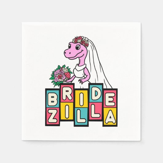 Bride Zilla Retro Servet (Voorkant)