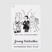 Bridegroom wil een afkoelingsperiode golfhanddoek (Voorkant)