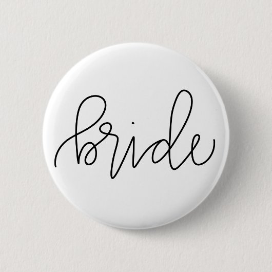 Bridekalligrafie 2¼-inch ronde Button (Voorkant)