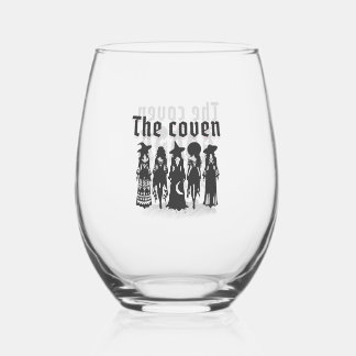bridemaids coven bachelorette party wijnglas zonder voet
