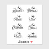 Bridemaids Gift-box Custom-Cut Vinyl Sticker (Feuille)