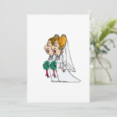 Briden die langs de Aisle lopen Kaart (Staand voorkant)