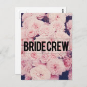 bridepersoneel briefkaart (Voorkant / Achterkant)