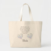 Bride's Bag Grote Tote Bag (Voorkant)