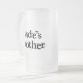 Bride's Brother Black Text Matglas Bierpul (Voorkant links)