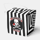 Bride's Crew Favor Box Bedankdoosjes (Achterkant)