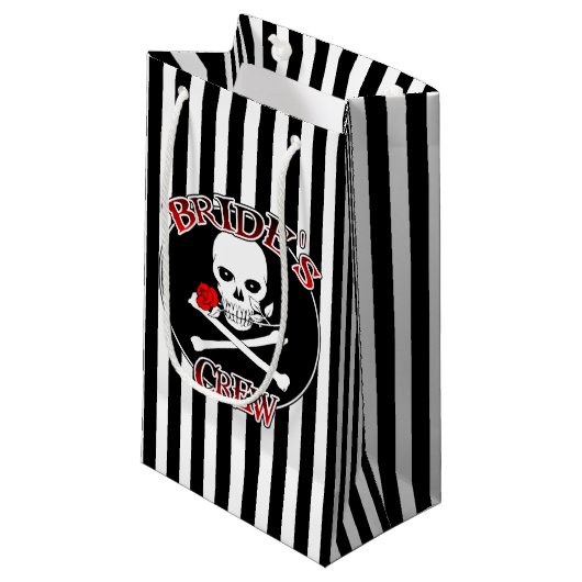 Bride's Crew Gift Bag Klein Cadeauzakje (Voorkant Gekanteld)