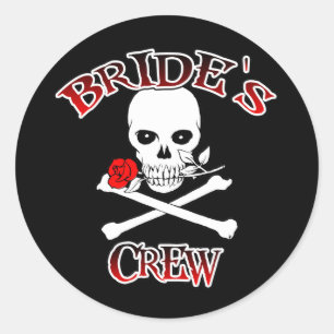 Bride's Crew Ronde Sticker