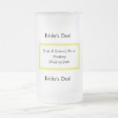 Bride's Dad Glass Beer Mok Sjabloon (Center)