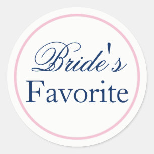 "Bride's favoriete" Sticker voor weddenschappen: B