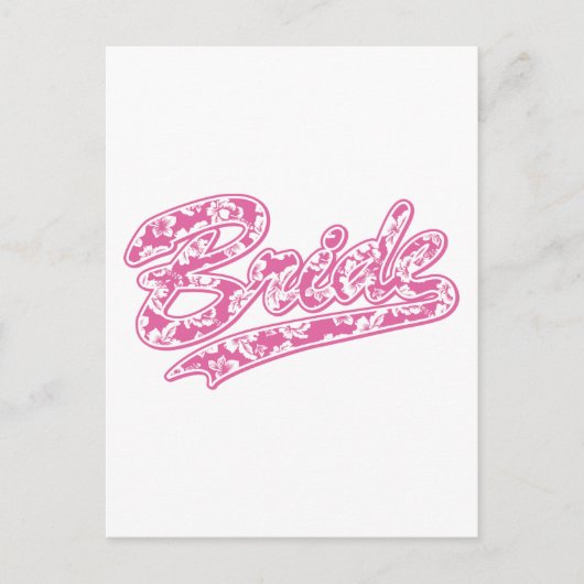 Bride's Hawaiian Flower Briefkaart (Voorkant)