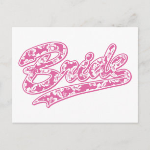 Bride's Hawaiian Flower Briefkaart