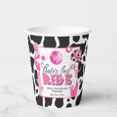 Bride's laatste geklets papieren bekers (Voorkant)